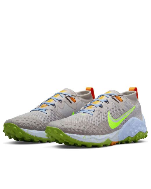 Nike White Wildhorse 7 'Light Iron Ore Volt' for men