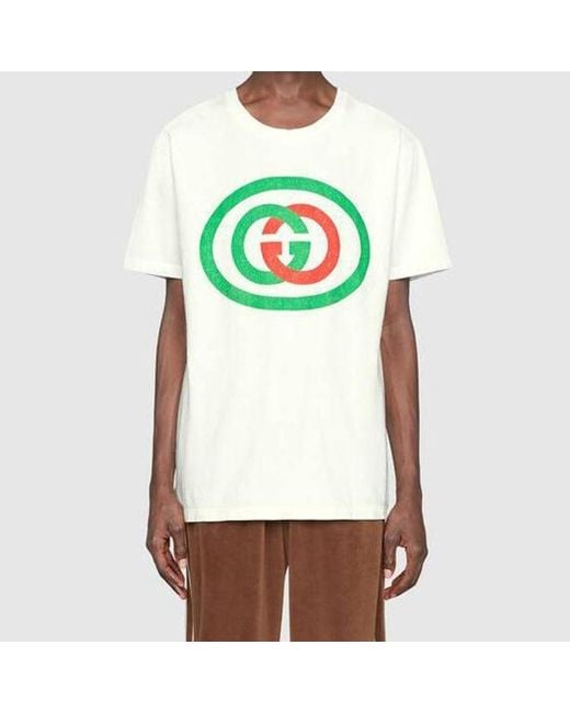 Gucci Gray Cotton Oversize With Interlocking G for men