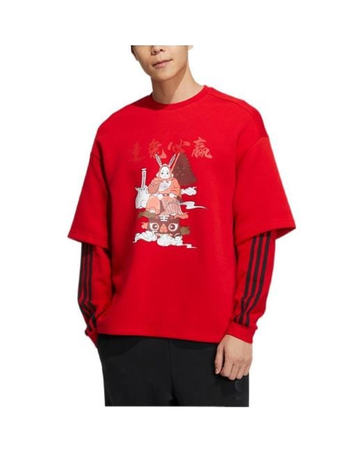 Adidas Red Neo Tee for men