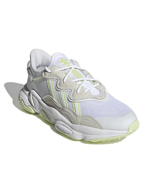Adidas White (Wmns) Ozweego Shoes 'Cloud Almost Lime'