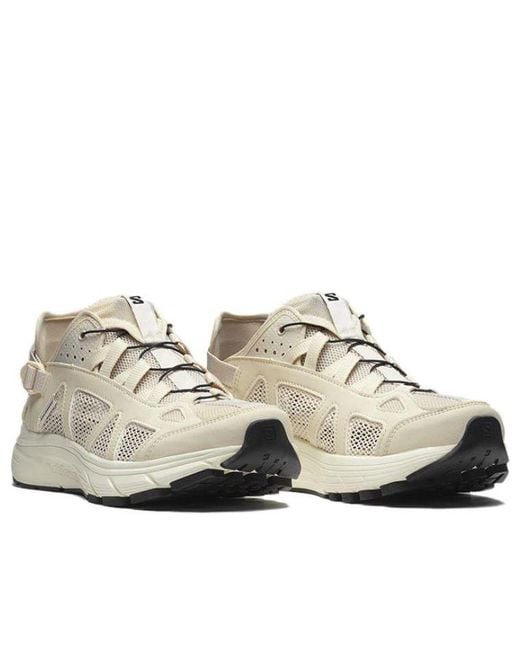 Salomon White Techsonic Leather Advanced 'Almond Milk Vanila' for men