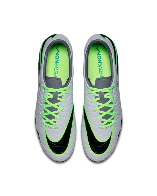 Nike Green Hypervenom Phelon Tf 'Metallic' for men