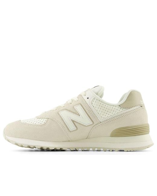 New Balance White 574 'Light' for men