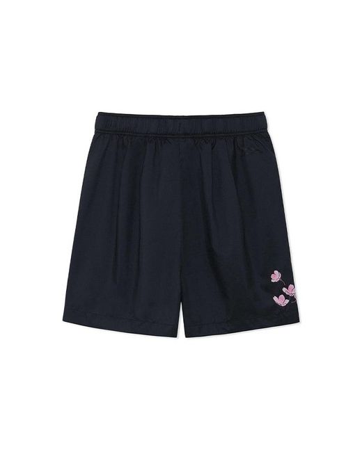 Li-ning Blue (Wmns) Floral Graphic Shorts