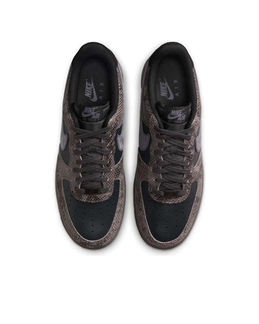 nike af1 low inter snakeskin black
