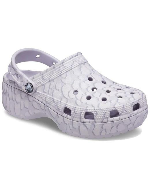 CROCSTM Blue (Wmns) Classic Platform 4