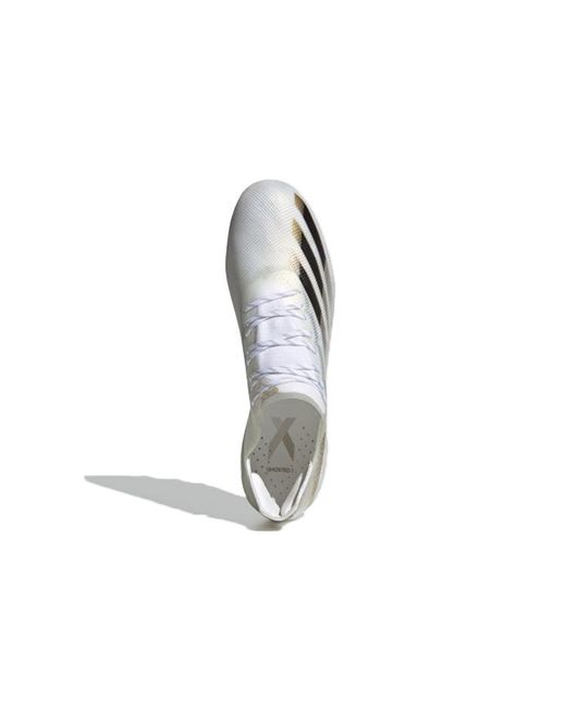 Adidas White X Ghosted.1 Ag Metallic Melange' for men