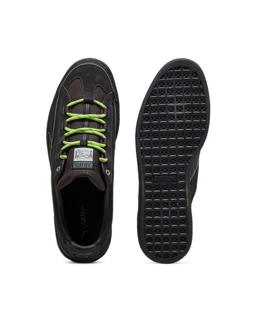 PUMA Black X Aries Suede Hp 'Flat Dark' for men