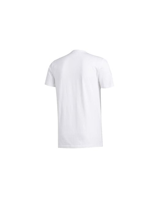 Adidas White Chengdu Tee Cartoon Printing Basketball Sports Short Sleeve for men