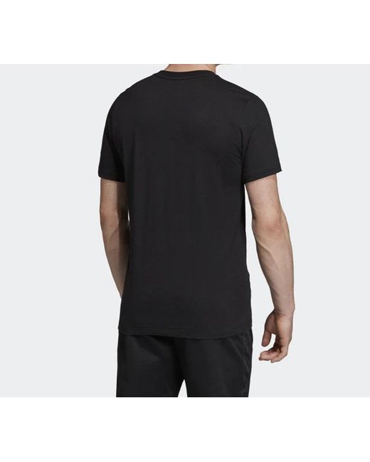 Adidas Black Logo Printing Training Short Sleeve for men