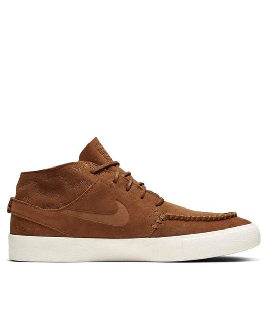 Nike Brown Zoom Stefan Janoski Mid Crafted Sb 'Light British Tan' for men