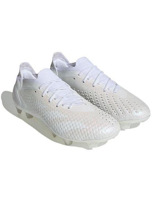 Adidas White Pator Accuracy.1 Low Fg for men