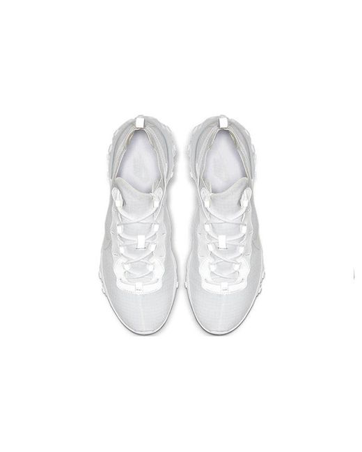 Nike White React Element 55 'Pure Platinum' for men