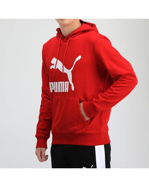 PUMA Red Classics Logo Hoodie for men