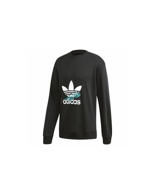 Adidas Black Originals Sweatshirt Print for men