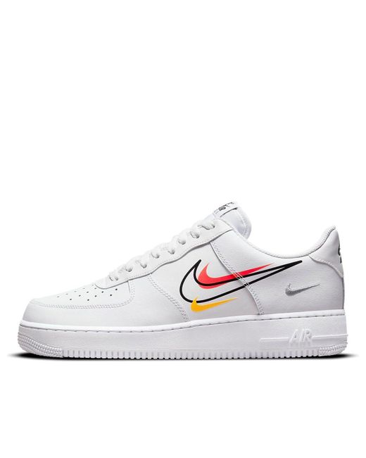 Nike White Air Force 1 Low 'Multi-Swoosh' for men