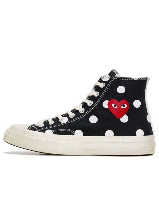 Converse Blue X Comme Des Garcons Play Chuck 70 Hi Polka Dot' for men