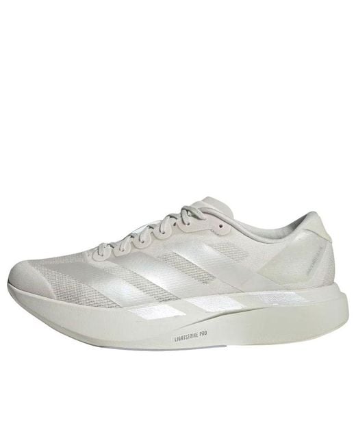 Adidas White Adizero Evo Sl for men