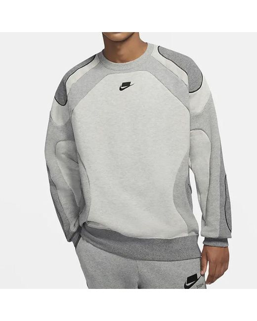 Nike Gray Sportswear Nsw Sports Round Neck Pullover for men