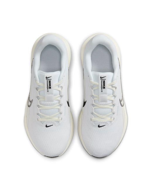 Nike White (Wmns) Downshifter 13 Road Running Shoes (Extra Wide)