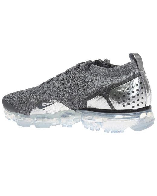 Nike Gray Air Vapormax Flyknit 2 'Chrome' for men