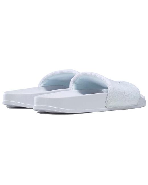 Reebok White Classic Slide Golden Logo