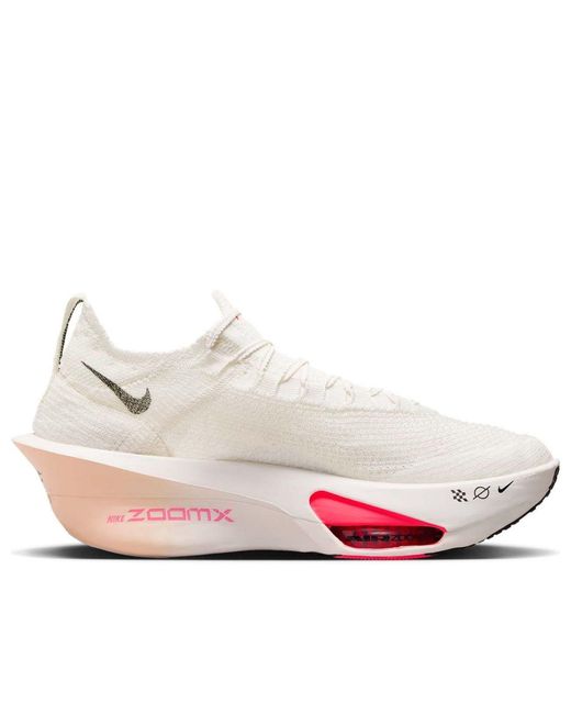 Nike White Alphafly 3 Road Racing Shoes for men