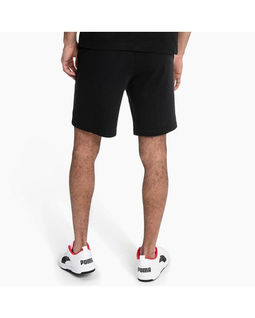 PUMA Black Essential Logo Shorts for men