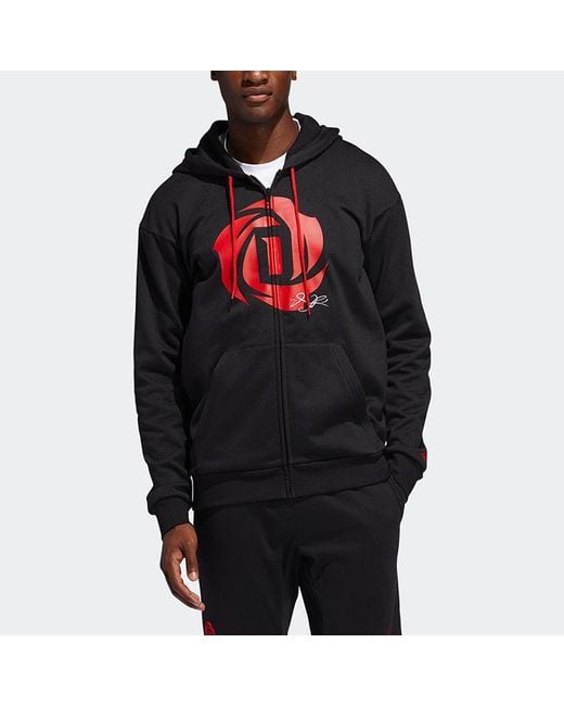Adidas Blue Rose Hoodie Basketball Sports Hooded Jacket for men