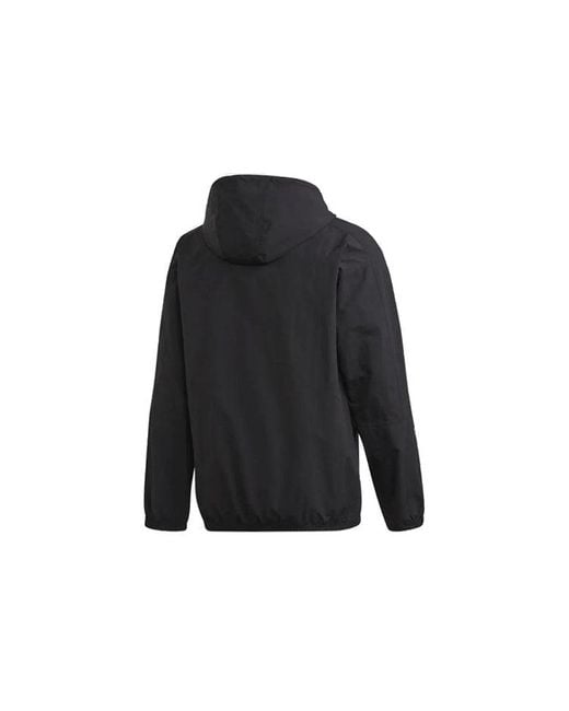 Adidas Black Originals Casual Sports Zipper Hooded Jacket for men