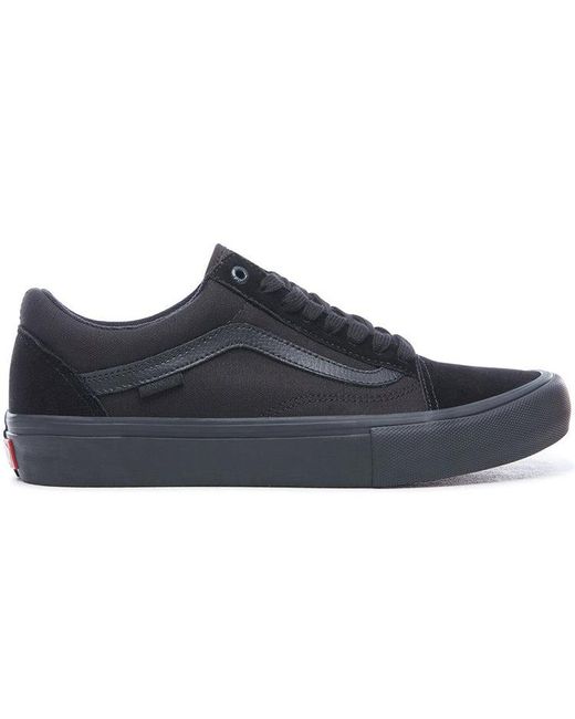 Vans Blue Old Skool Pro 'Blackout' for men