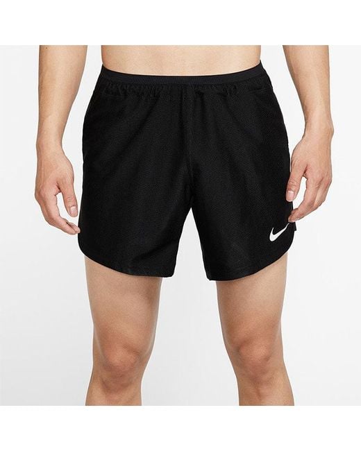Nike Black Pro Solid Color Quick Dry Breathable Sports Training Gym Shorts for men