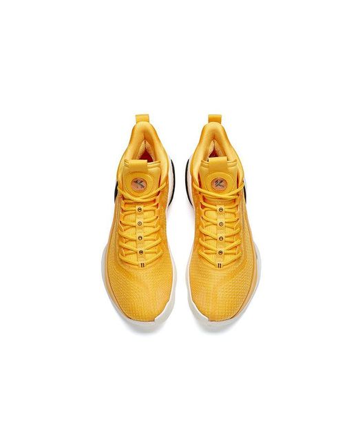 Anta Yellow Klay Thompson Kt7 Basketball Shoes for men
