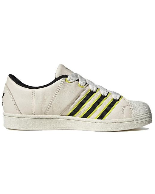 Adidas White Sst Supermodified 'Utah Jazz' for men
