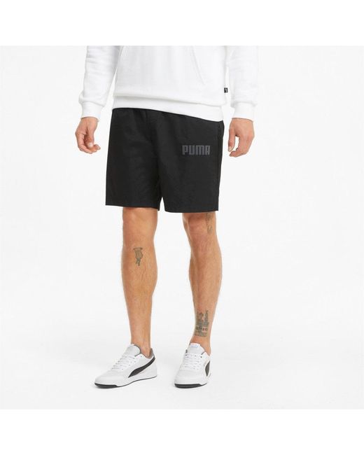 PUMA Black Modern Basics 8" Shorts for men