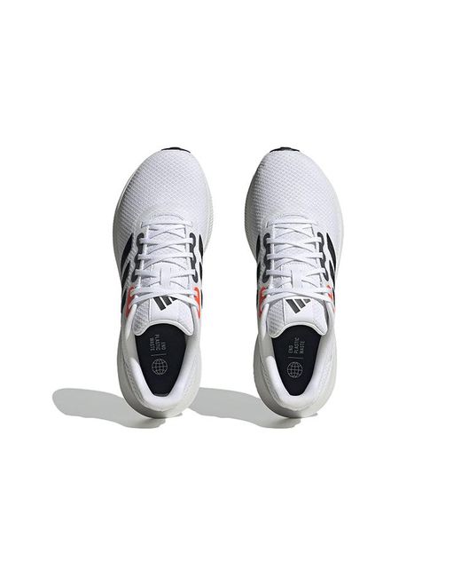 Adidas White Runfalcon Wide 3 Running Shoes for men