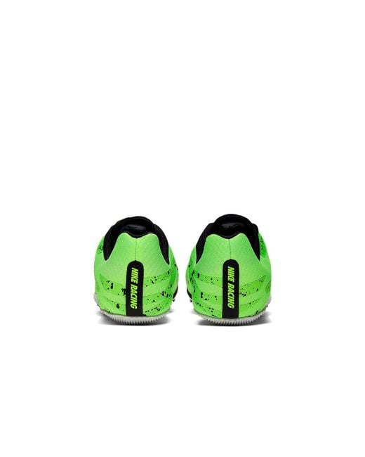 Nike Green Air Zoom Rival S 9 Spikes 'Electric Speckled' for men