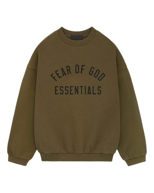 Fear Of God Green Fleece Crewneck for men