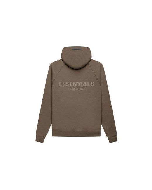 Fear Of God Brown Fw21 Pullover Logo Hoodie for men