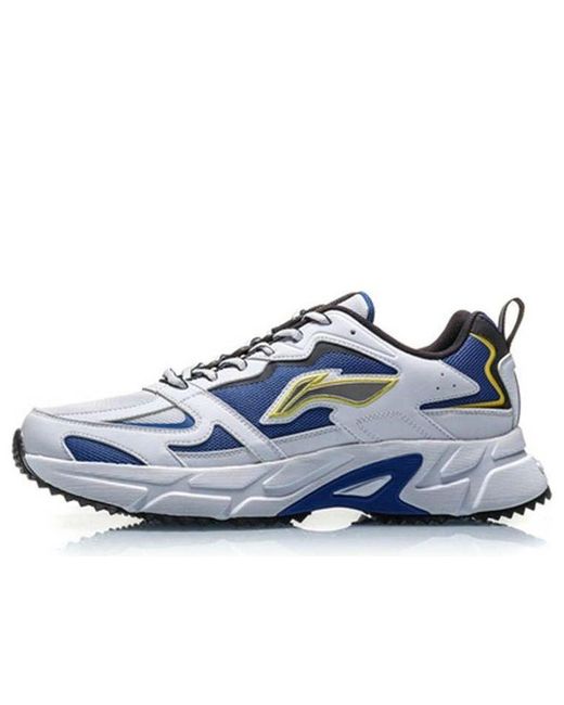 Li-ning Blue Retro Running Shoes for men
