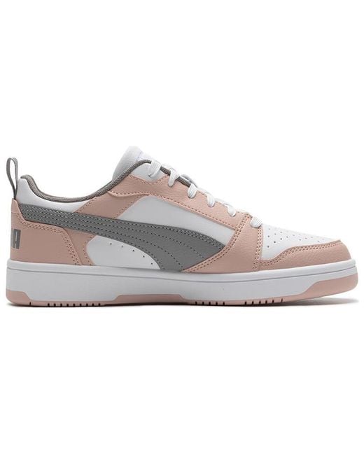 PUMA White (Wmns) Rebound V6 Low 'Rose Quartz'