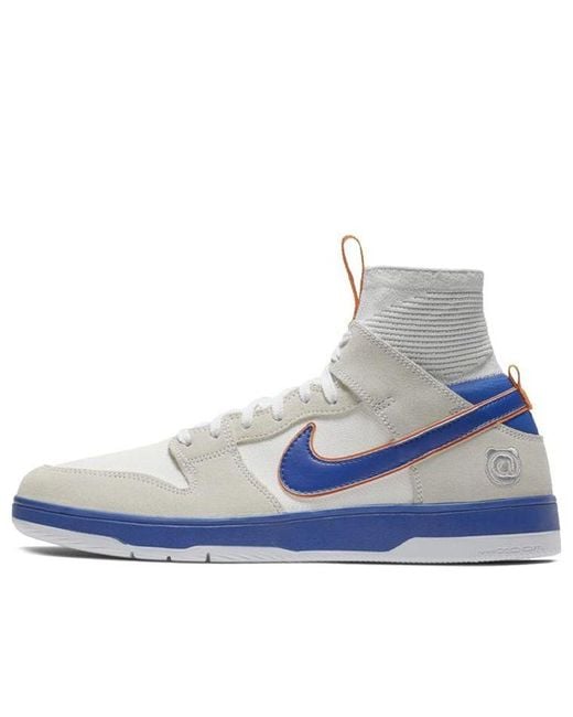 Nike Blue X Medicom Toy Zoom Sb Dunk Elite High 'Be@Rbrick' for men