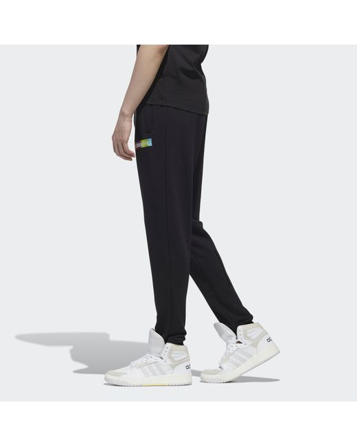Adidas Black Neo Fav Nn Tp 1 Logo Knit Bundle Feet Sports Pants for men