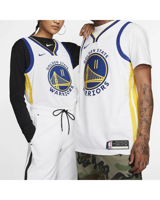 Nike Blue Golden State Warriors Association Edition Dri-Fit Nba Swingman Jersey for men