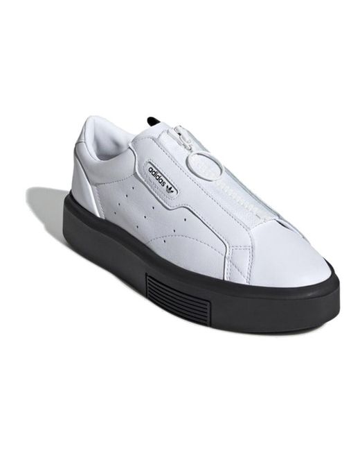 Adidas White (Wmns) Sleek Super Zip