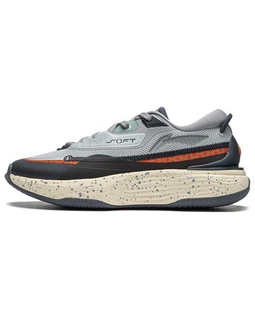 Li-ning Blue Soft Warm Fleece Sneakers for men