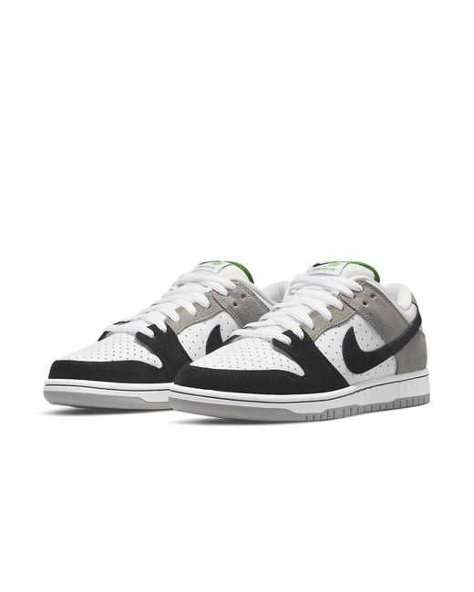 Nike Gray Sb Dunk Low 'Chlorophyll' for men