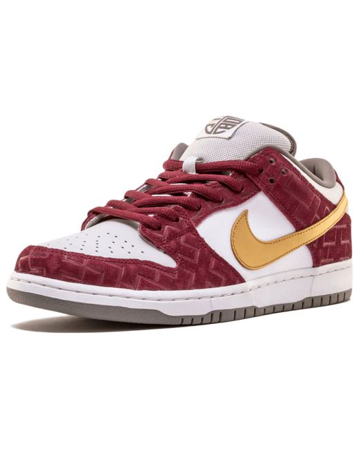 Nike White Sb Dunk Low Premium Qs 'Shanghai' 2013 for men