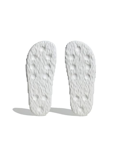 Adidas White Adilette 22 Slides 'Crystal' for men