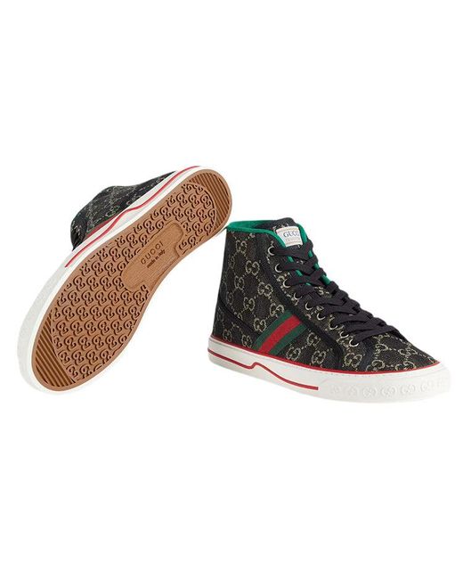 Gucci Black Tennis 1977 High Mini Gg' for men